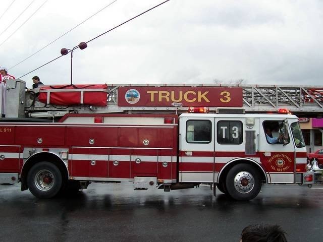 Fire engine in a local parade